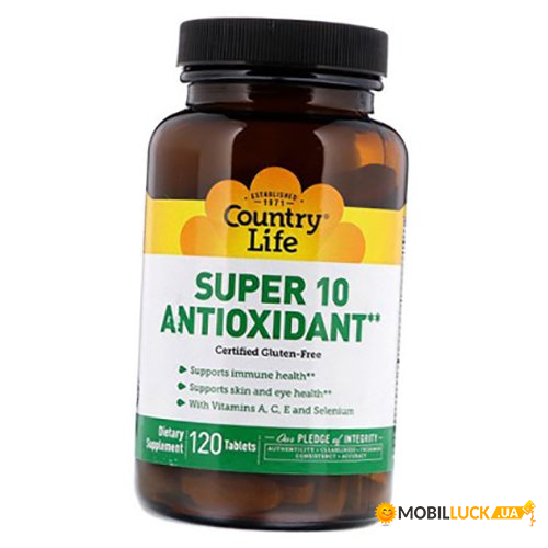 ³ Country Life Super 10 Antioxidant 120 tab