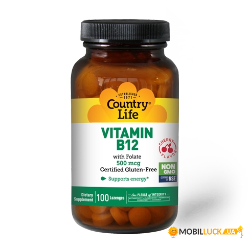 ³   Country Life Vitamin B12 500 mcg 100 