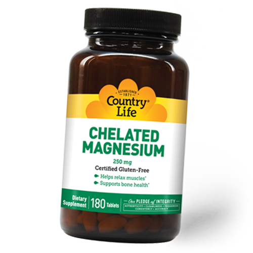  Country Life Chelated Magnesium 250 180 (36124105)