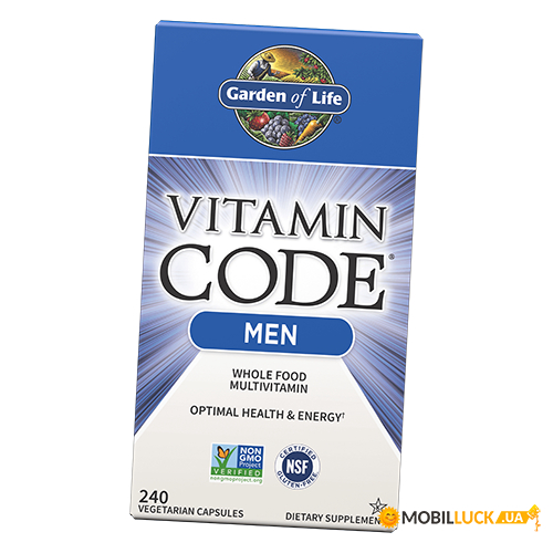  Garden of Life Vitamin Code Men Multivitamin 240 (36473003)