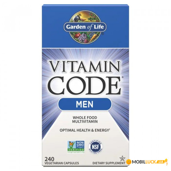  Garden of Life Vitamin Code Men 240  