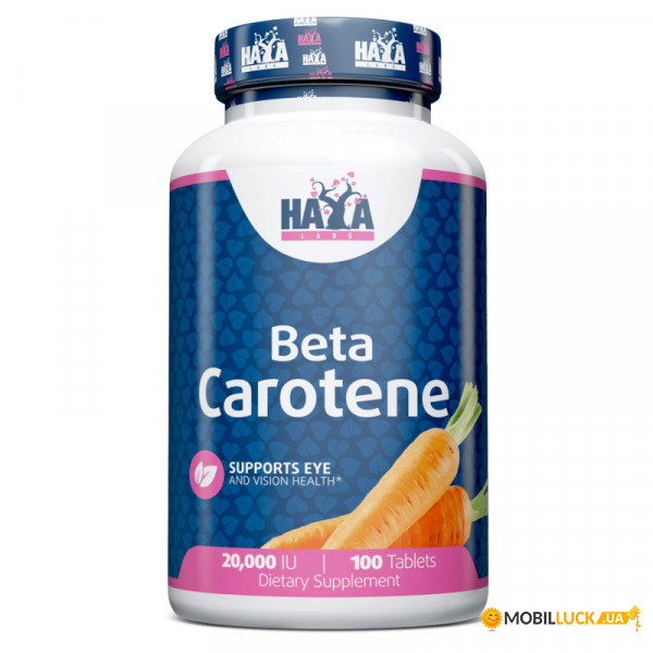  Haya Labs Beta Carotene 20000 IU 100  