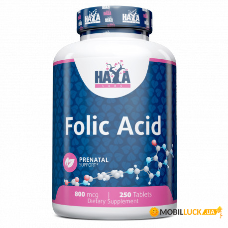  Haya Labs Folic Acid 800 mcg 250  