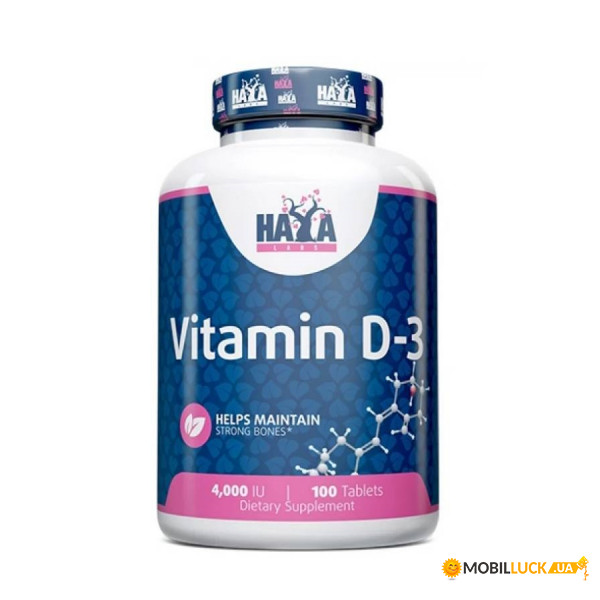  Haya Labs Vitamin D3 4000 IU 100  