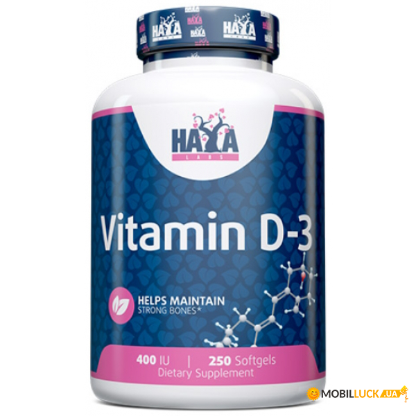  Haya Labs Vitamin D3 400 IU 250  