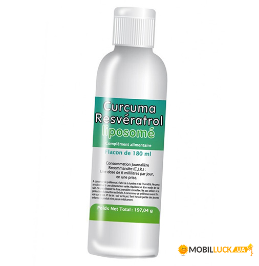  Health Optimisation Devices Liposomal Curcuma Resveratrol 180 (71462001)