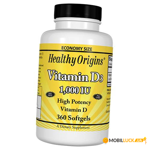  Healthy Origins Vitamin D3 1000 360 (36354017)