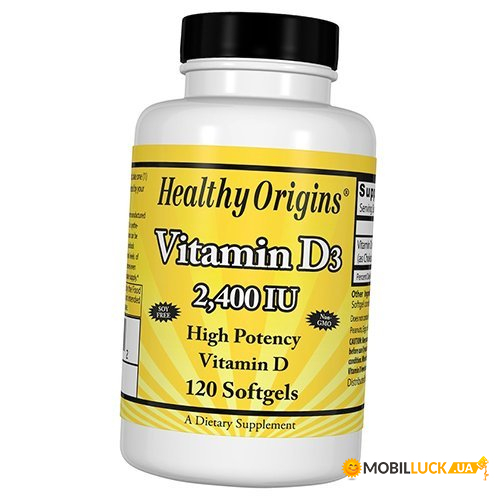  Healthy Origins Vitamin D3 2400 120 (36354033)