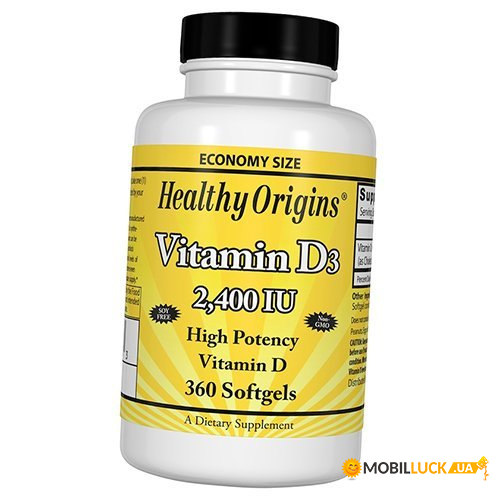  Healthy Origins Vitamin D3 2400 360 (36354033)