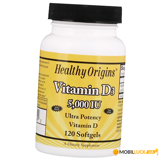  Healthy Origins Vitamin D3 5000 120 (36354003)