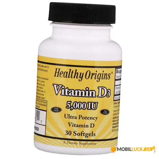  Healthy Origins Vitamin D3 5000 30 (36354003)