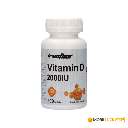  IronFlex Vitamin D3 2000 200  