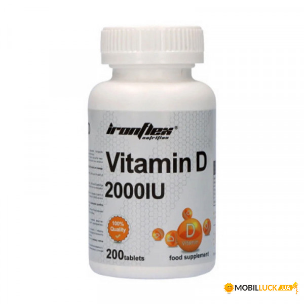  IronFlex Vitamin D3 2000 IU 200 tab