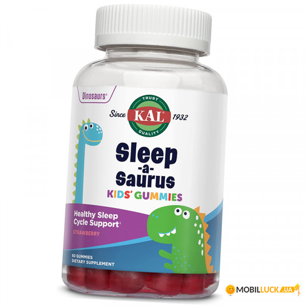    KAL Sleep-a-Saurus Kids Gummies 60  (72424010)