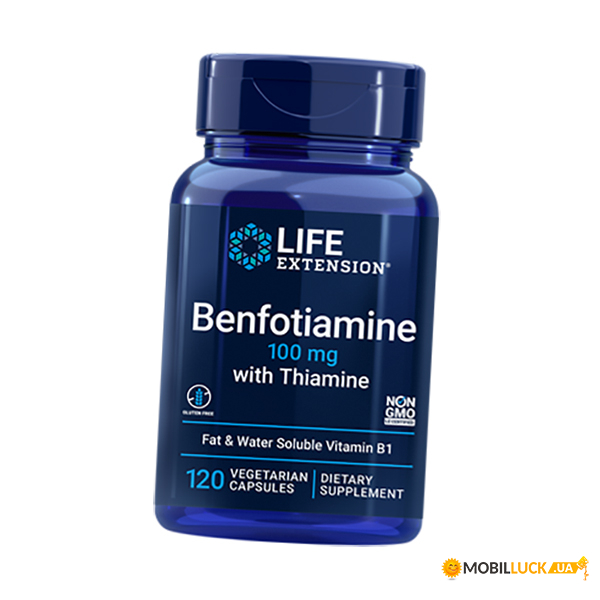    Life Extension Benfotiamine with Thiamine 120 (72346025)