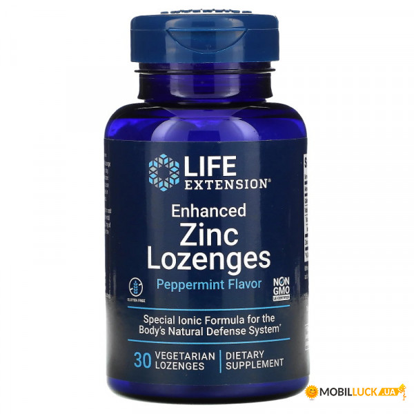    Life Extension Enhanced Zinc Lozenges 30  