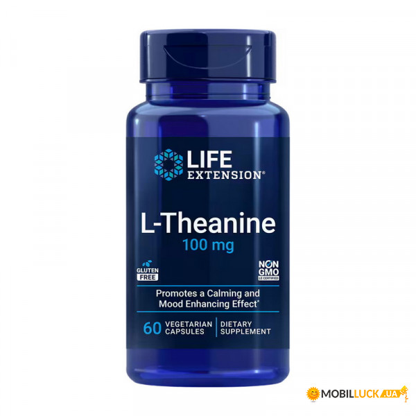  Life Extension L-Theanine 100 mg 60 veg caps