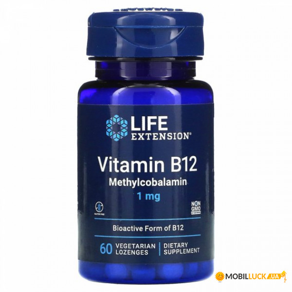  B12 Life Extension (Methylcobalamin B12) 1  60 