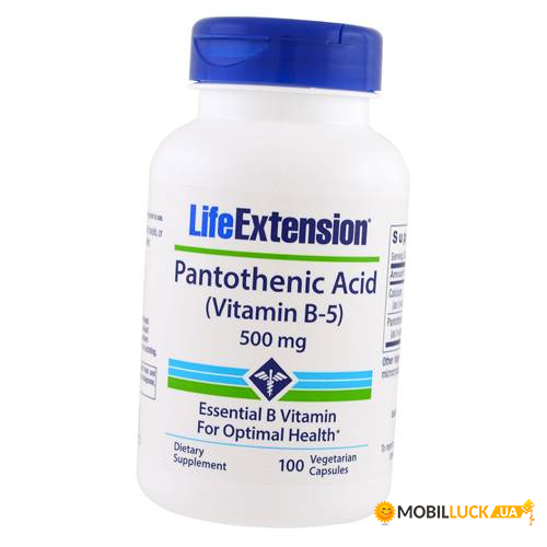  Life Extension Pantothenic Acid 500 100  (36346013)