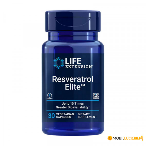  Life Extension Resveratrol Elite 30 veg caps