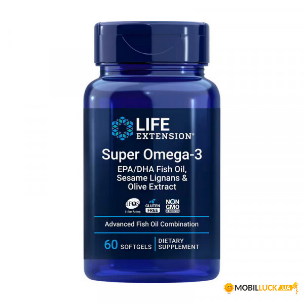  Life Extension Super Omega-3 60 sgels