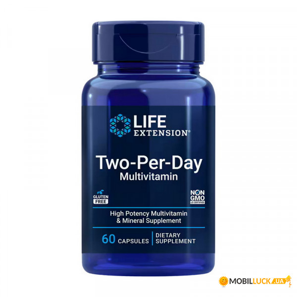  Life Extension Two-Per-Day Capsules 60 caps