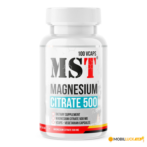 ³   MST Nutrition Magnesium Citrate 500 mg 100 