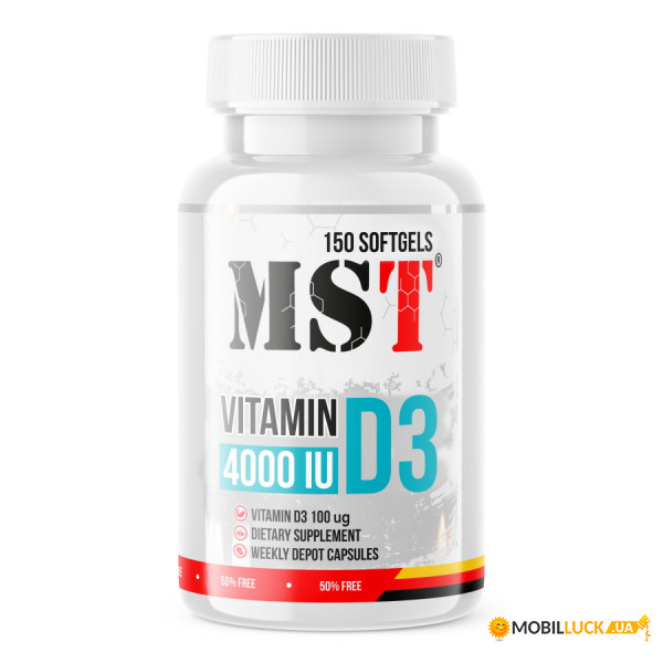 ³   MST Nutrition Vitamin D3 4000 IU 150 