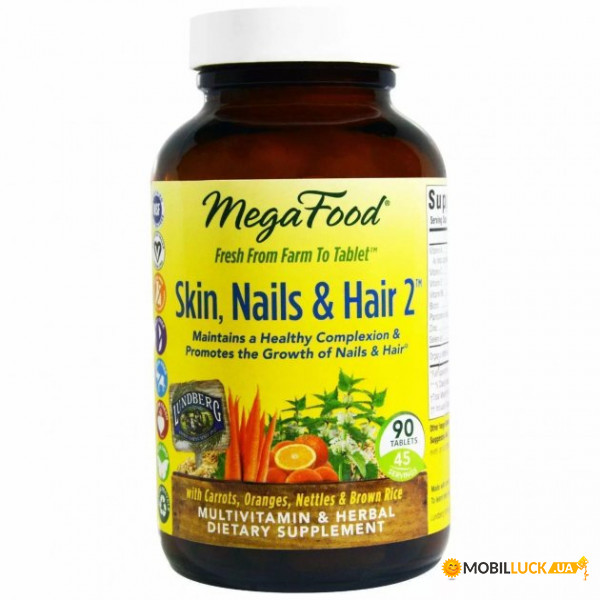 ³  ,    2 MegaFood (Skin, Nails&Hair) 90  (MGF-10281)