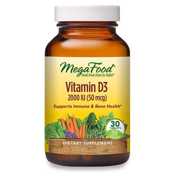    Mega Food Vitamin D3 2000 UI 30  