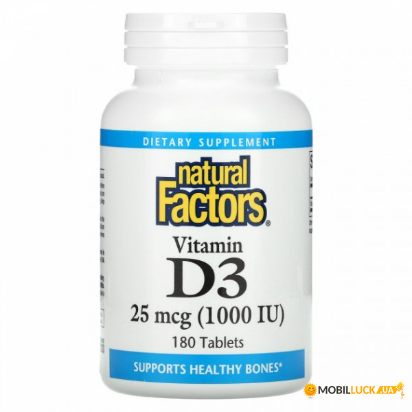 ³ D3, 1000 , Natural Factors, 180 