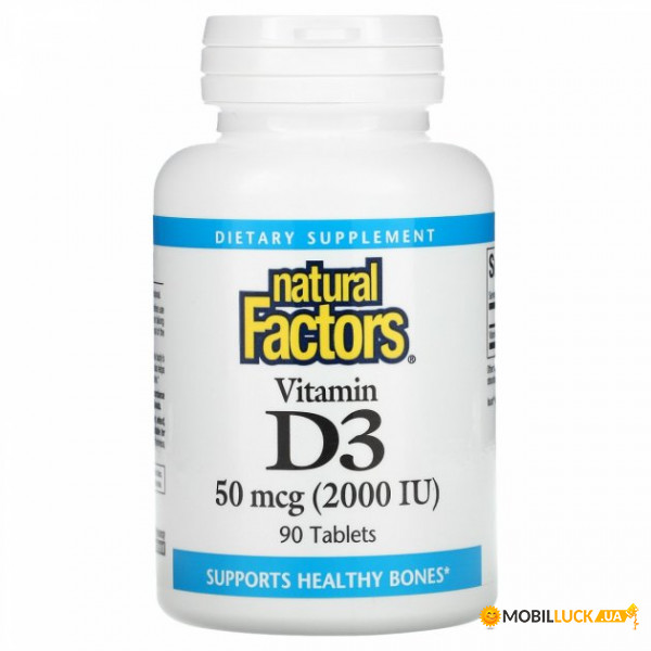 ³ 3 Natural Factors Vitamin D3 2000  90 