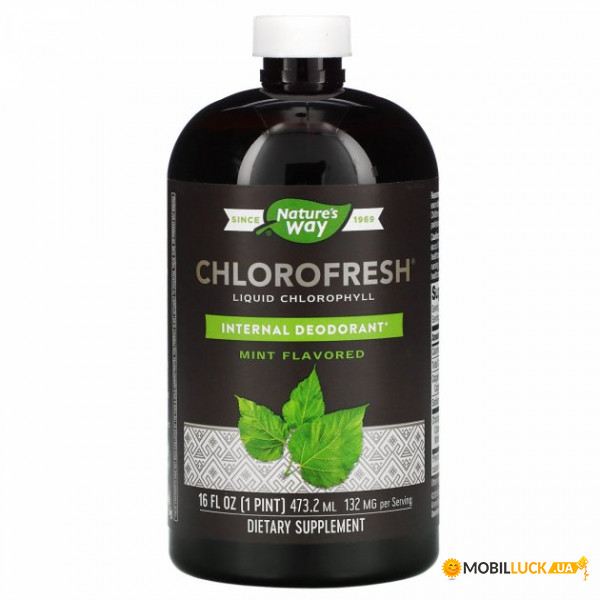 г    ' Natures Way (Chlorofresh Liquid Chlorophyll Mint) 473,2 