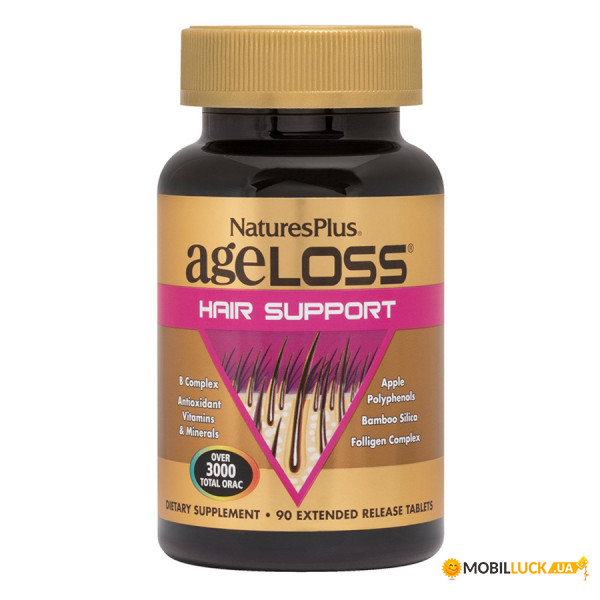  Natures Plus AgeLoss Hair Support 90  