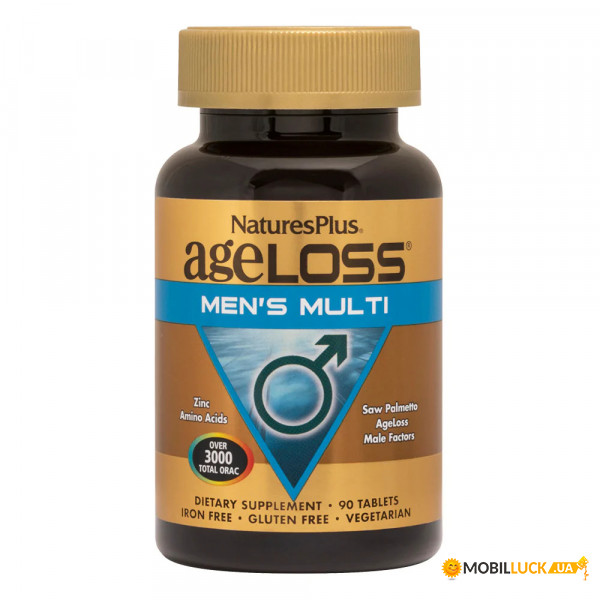  Natures Plus AgeLoss Mens Multi 90  