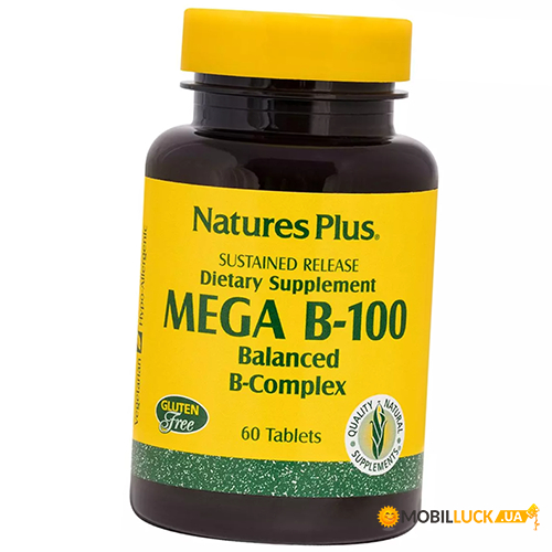       Natures Plus Mega B-100 Sustained Release 60 (36375154)