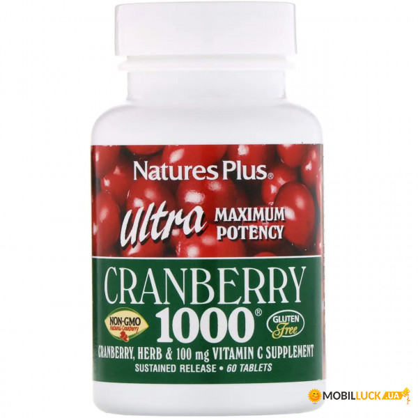  Natures Plus Ultra Cranberry 1000 60  