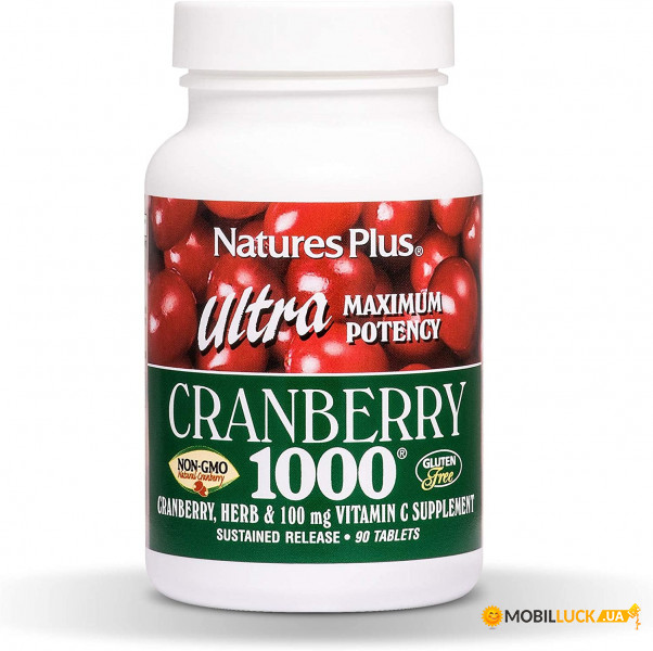  Natures Plus Ultra Cranberry 1000 90 