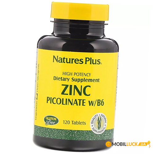     6 Natures Plus Zinc Di-Picolinate Complex 120 (36375159)