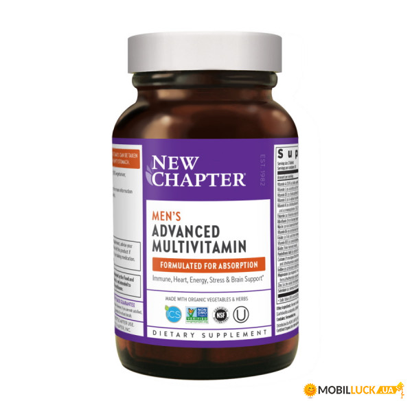    New Chapter Mans Advanced Multivitamin 120  