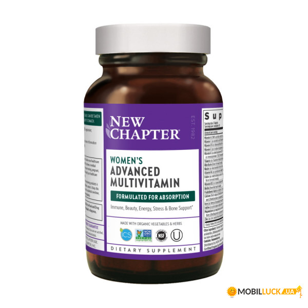    New Chapter Womens Advanced Multivitamin 72  