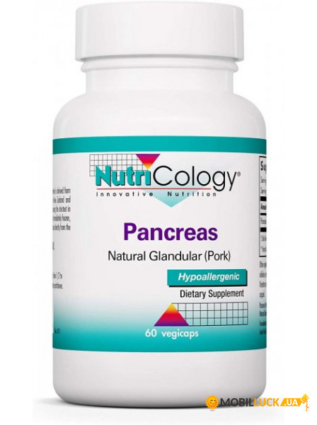  Nutricology Pancreas Natural Glandular 60   