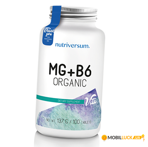  Nutriversum MG+B6 Organic 100  (36309004)