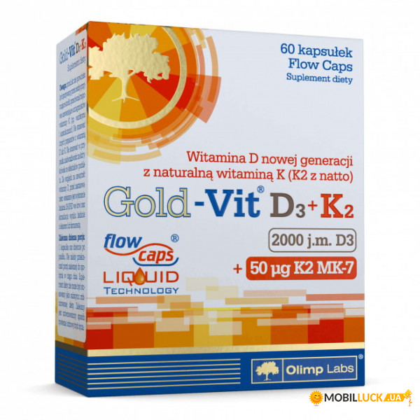    Olimp Gold-Vit D3+K2 2000 UI 60  