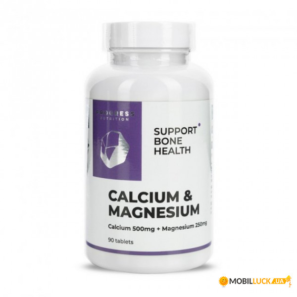  Progress Nutrition Calcium & Magnesium 90 tabs