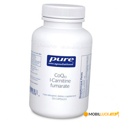  Pure Encapsulations CoQ10 L-Carnitine Fumarate 120 (70361019)