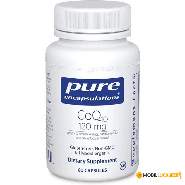  Q10 Pure Encapsulations (CoQ10) 120  60  (PE-00079)