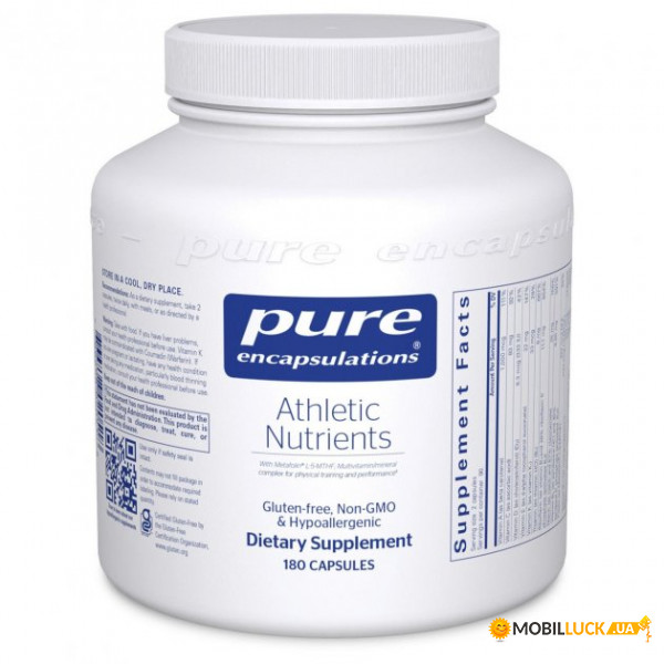    Pure Encapsulations (Athletic Nutrients) 180  (PE1813)