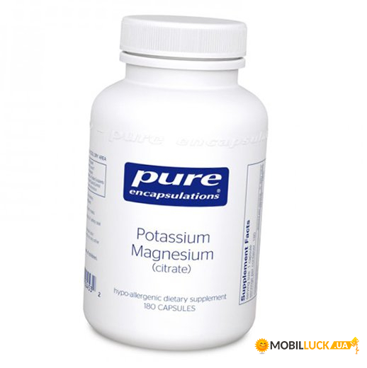  Pure Encapsulations Potassium Magnesium citrate 180  (36361084)