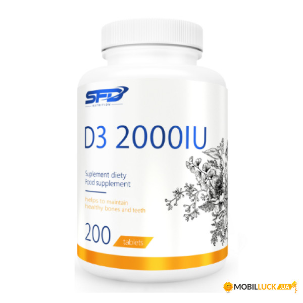 ³ SFD Nutrition Vitamin D3 2000 200tab